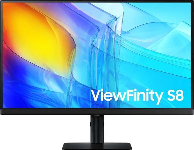 27" Монитор Samsung ViewFinity S8 S27D800EAIXCI,  3840x2160,  IPS,  1хHDMI,  1хDP,  черный [ls27d800eaixci]